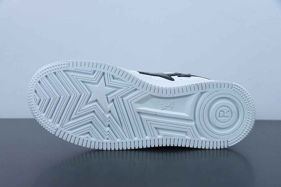 A Bathing Ape Bape Sta Low White Black