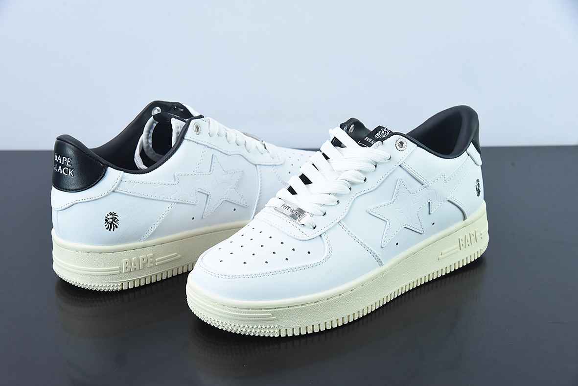 A Bathing Ape Bape Sta Low White Silver