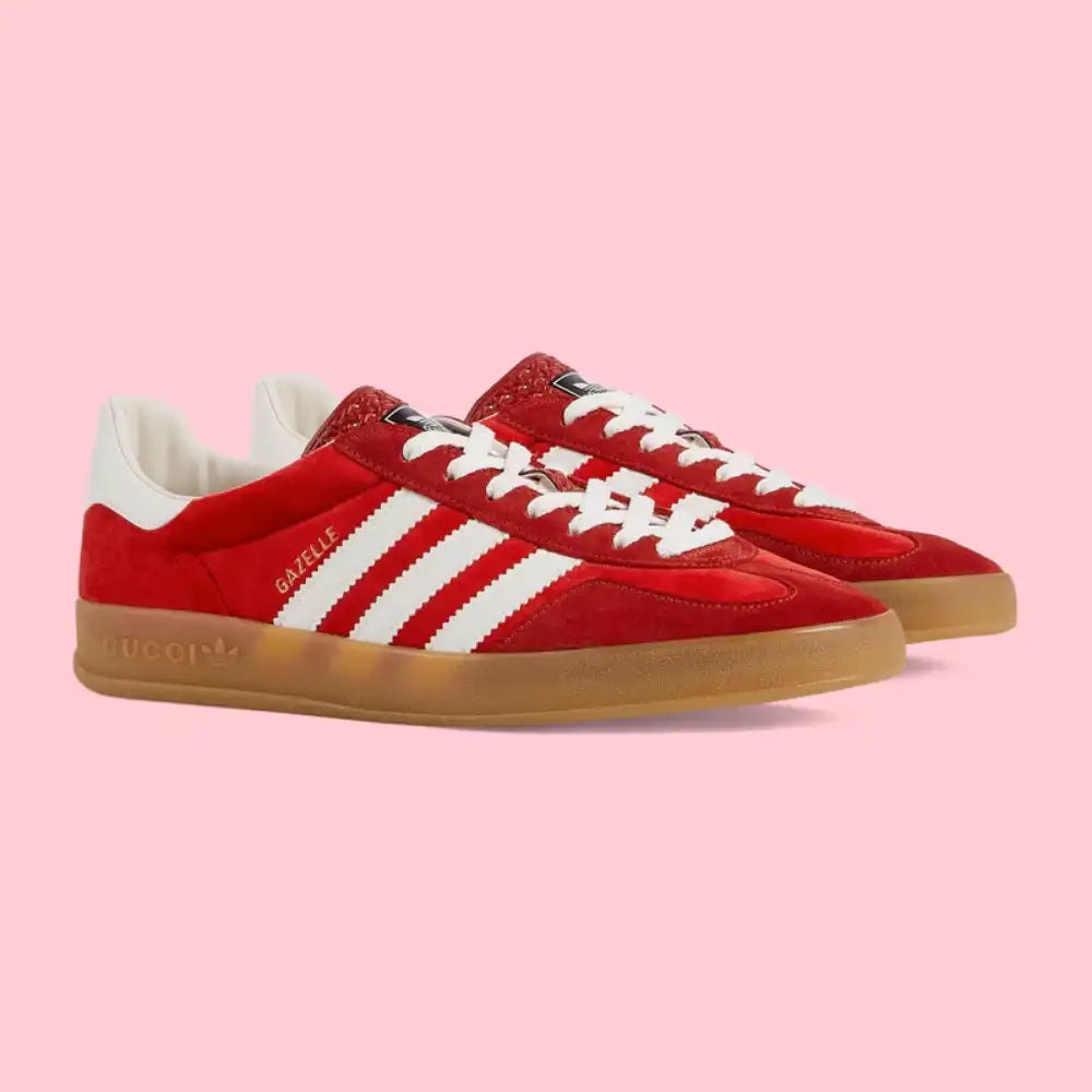 Gucci x Adidas Gazelle Red Velvet