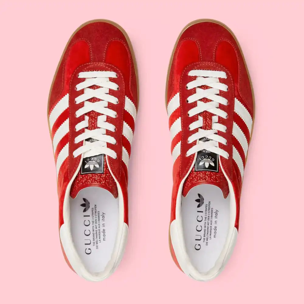 Gucci x Adidas Gazelle Red Velvet