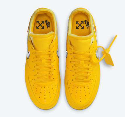 Nike Air force 1 Low Off White University Gold Metallic Silver