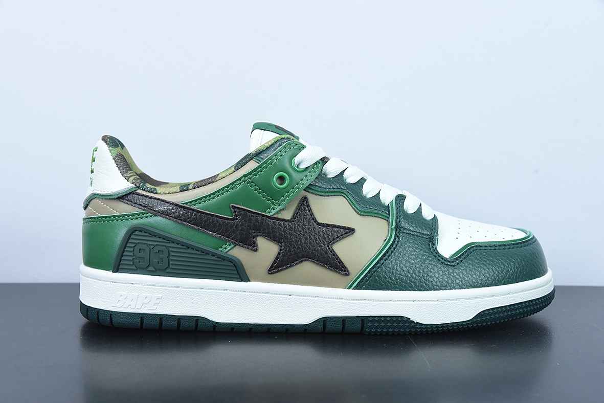 A Bathing Ape SK8 STA Green