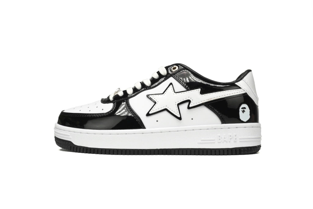 A Bathing Ape Bape Sta Low Black White