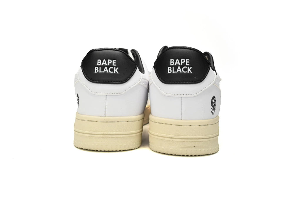 A Bathing Ape Bape Sta Low White And Black Rice