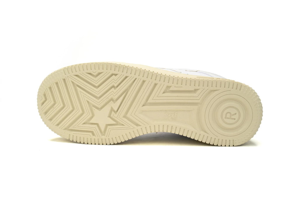 A Bathing Ape Bape Sta Low White And Black Rice