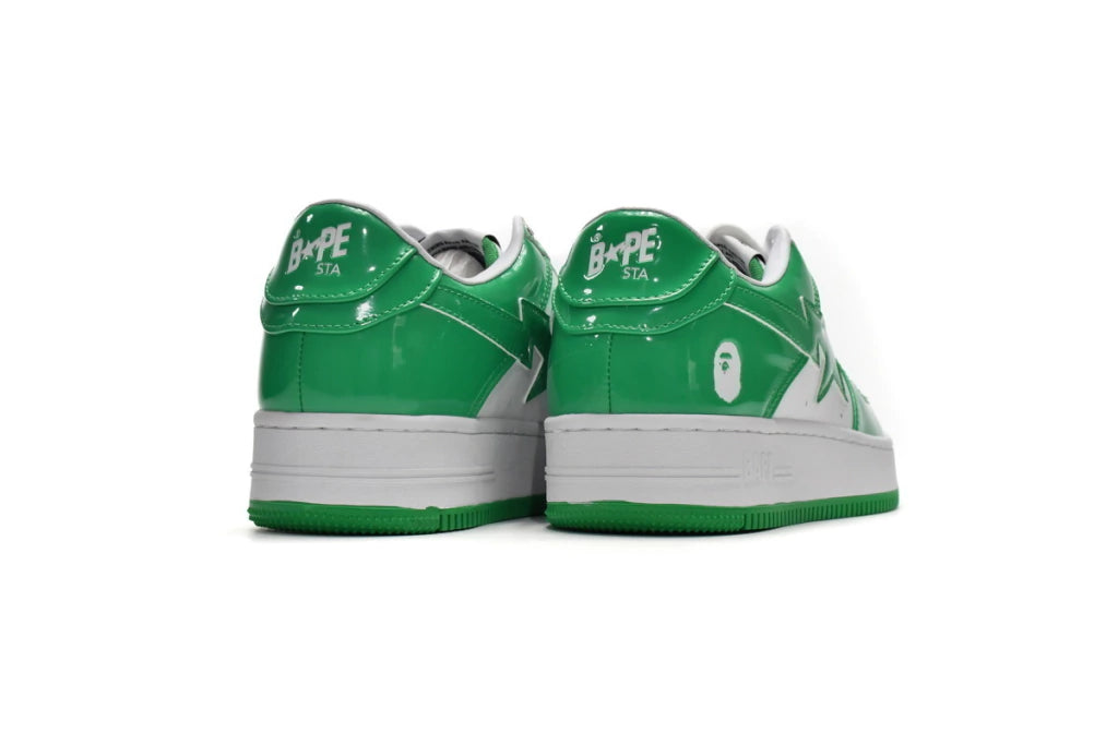 Apresentando o A Bathing Ape Bape Sta Low White Green