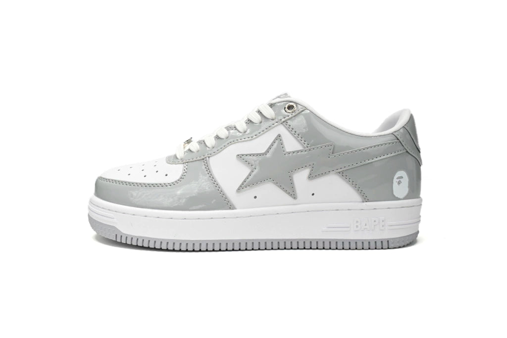 A Bathing Ape Bape Sta Low White Grey Rao Noodles