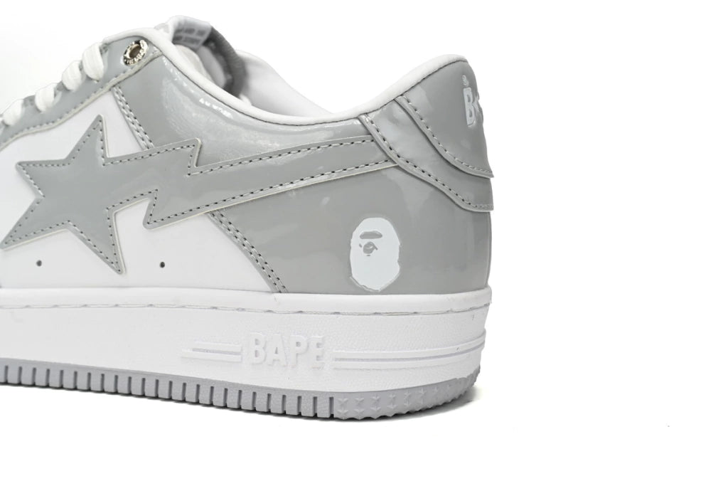 A Bathing Ape Bape Sta Low White Grey Rao Noodles