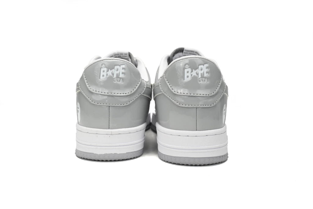 A Bathing Ape Bape Sta Low White Grey Rao Noodles