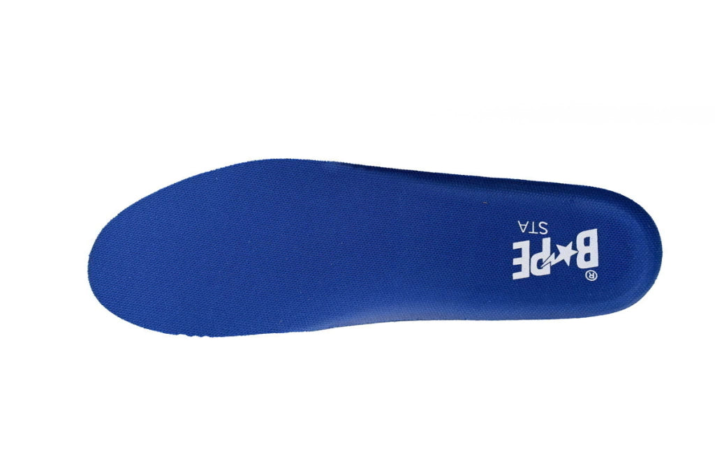 A Bathing Ape Bape Sta Low White and Blue Border