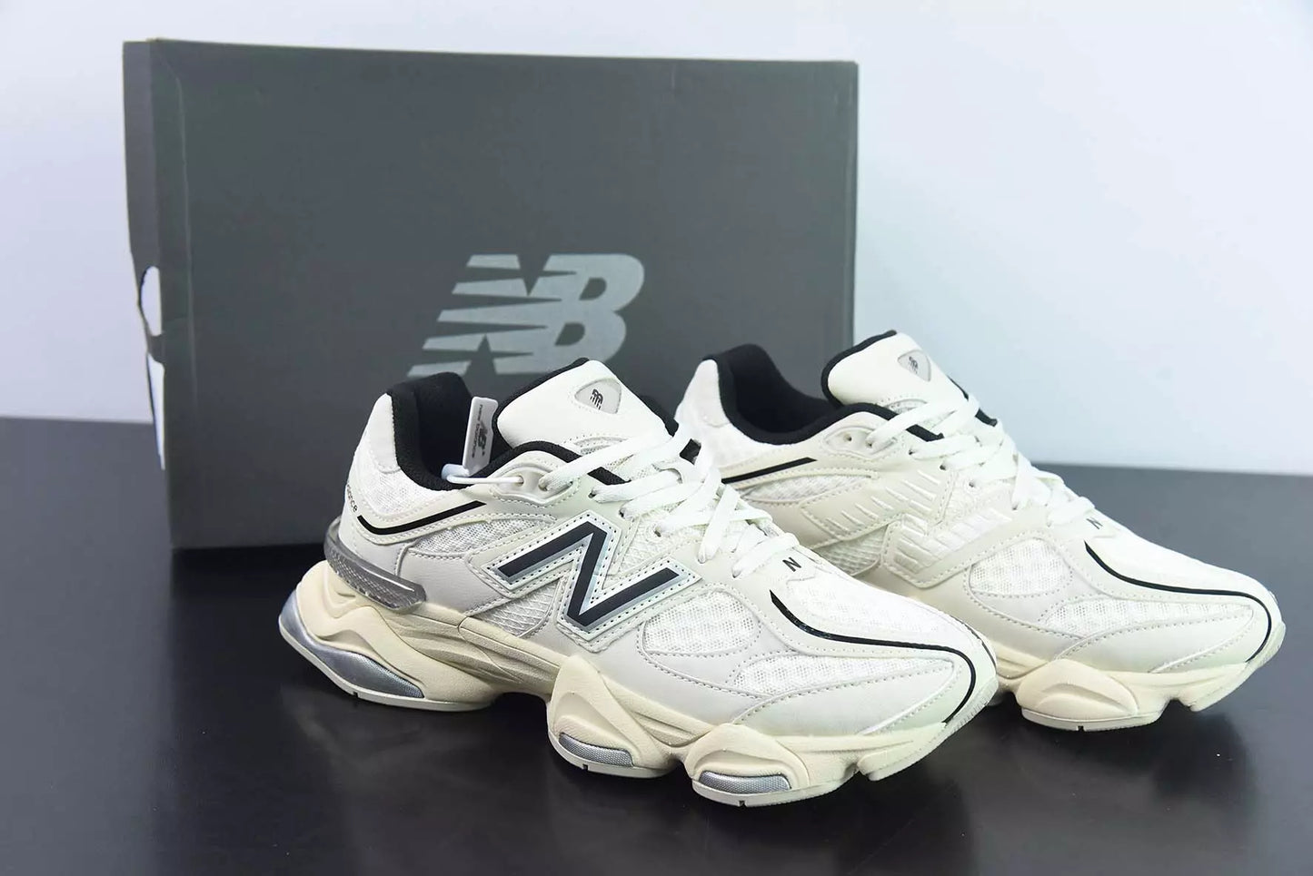 New Balance 9060 Cream Black