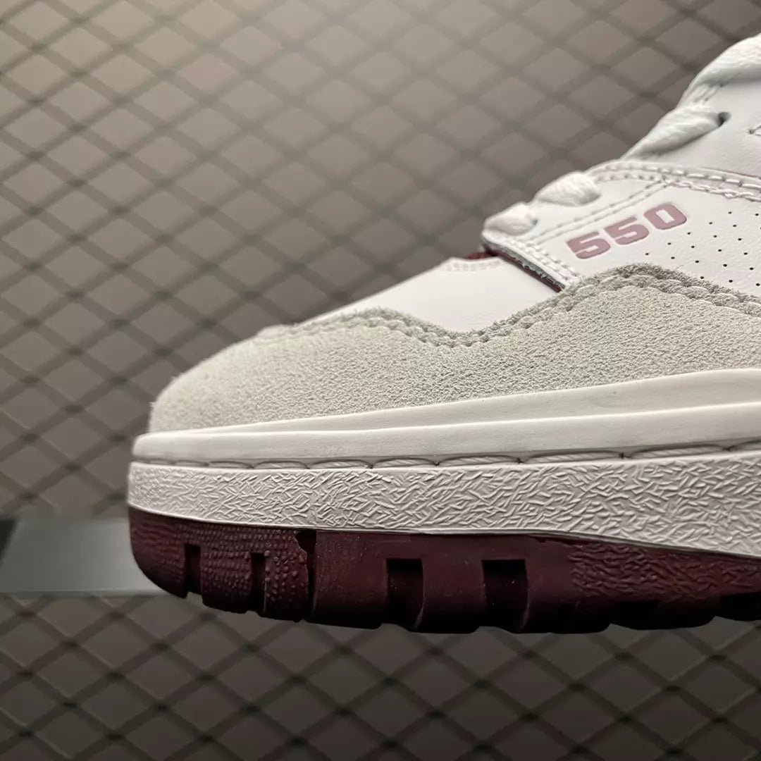 New Balance 550 Sea Salt Burgundy
