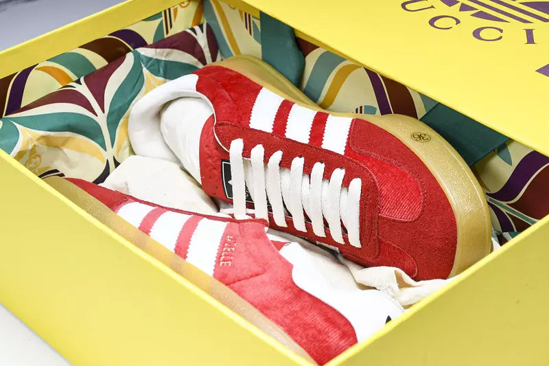 Adidas x Gucci Gazelle Red Velvet