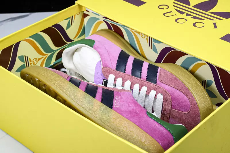 Gucci x Adidas Gazelle Pink Velvet