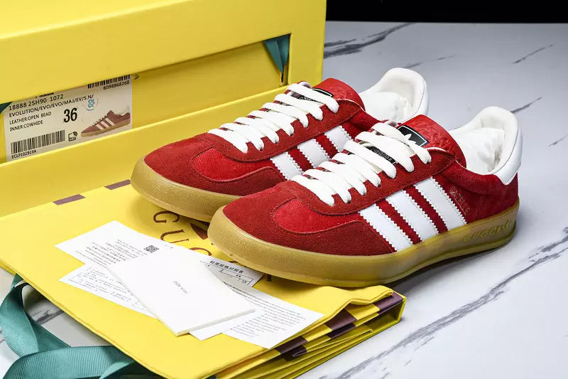 Adidas x Gucci Gazelle Red Velvet