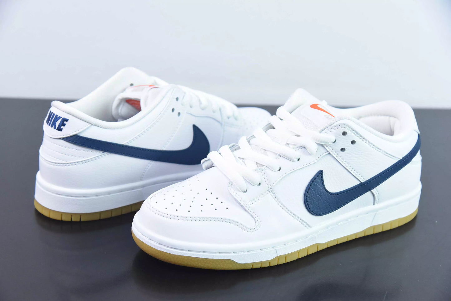 Dunk Low Pro ISO Orange Label White Navy