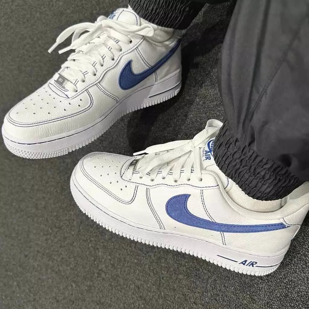 Nike Air Force 1 Low 07 LV8 White Deep Royal Blue
