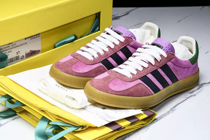 Gucci x Adidas Gazelle Pink Velvet