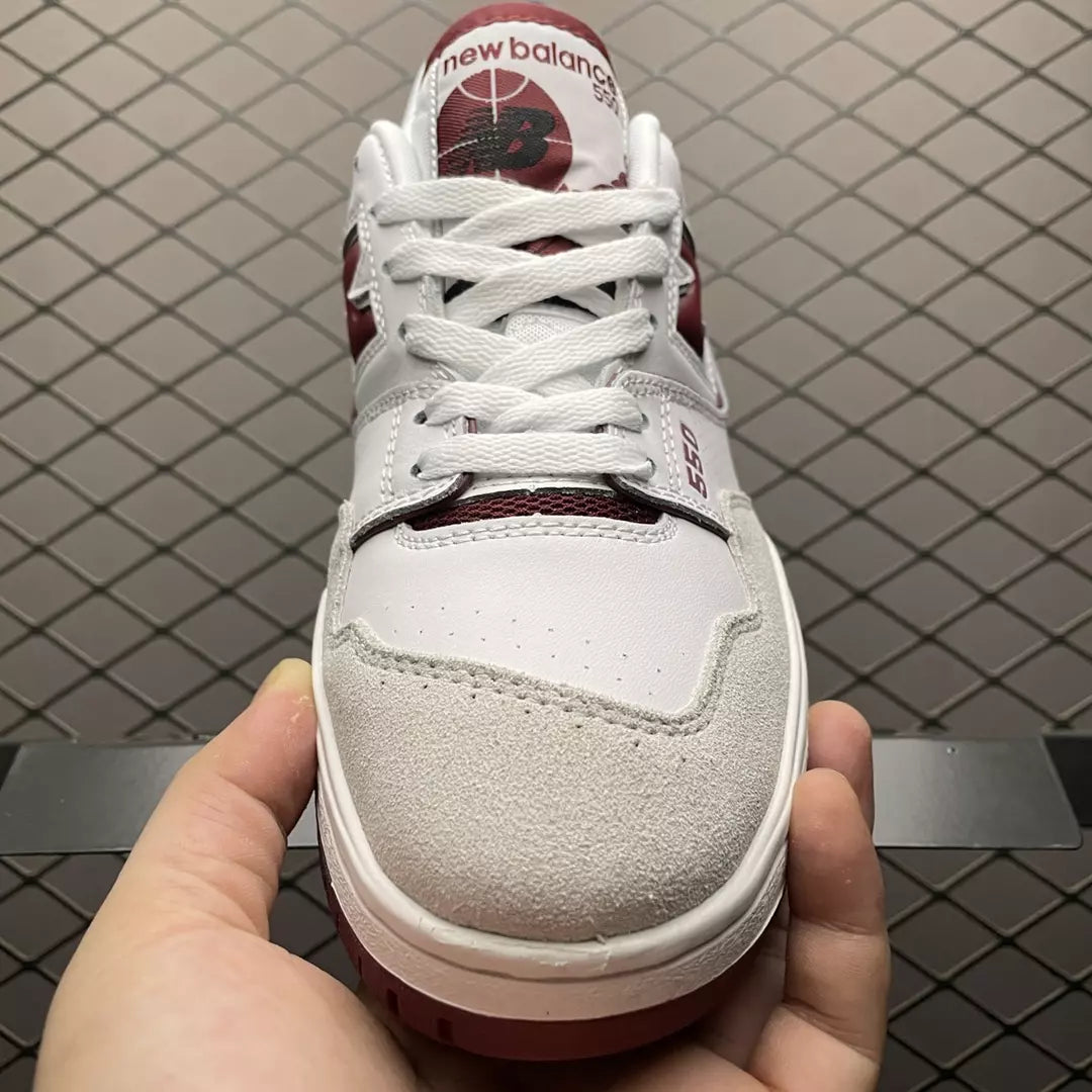 New Balance 550 Sea Salt Burgundy