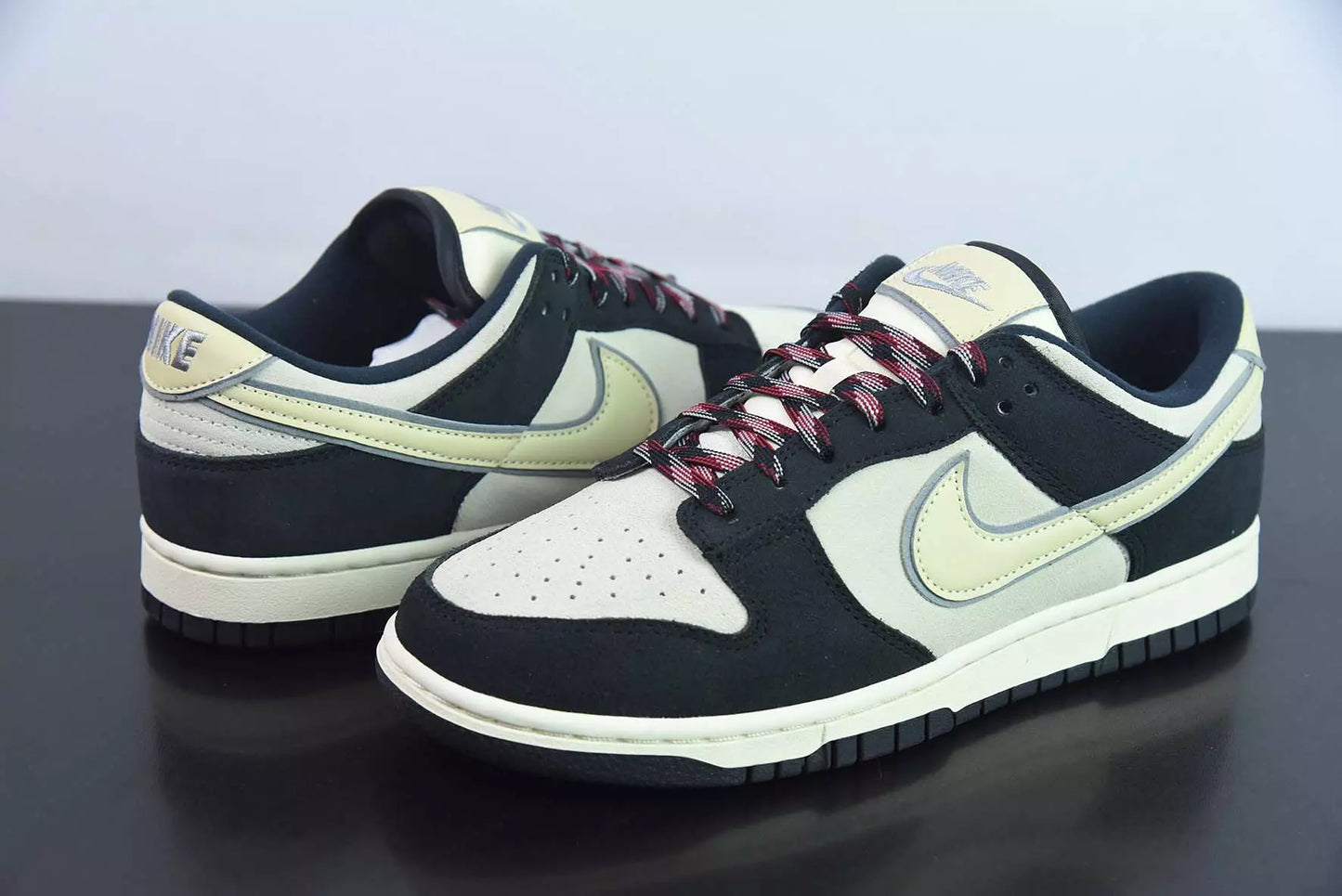 Nike Dunk Low LX Black Suede Team Gold
