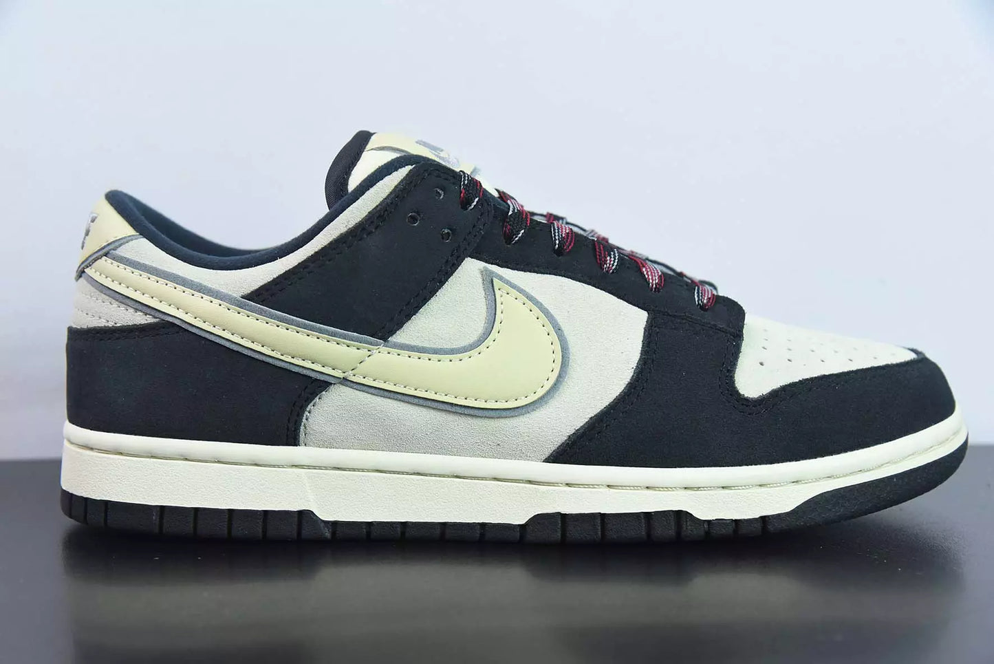 Nike Dunk Low LX Black Suede Team Gold