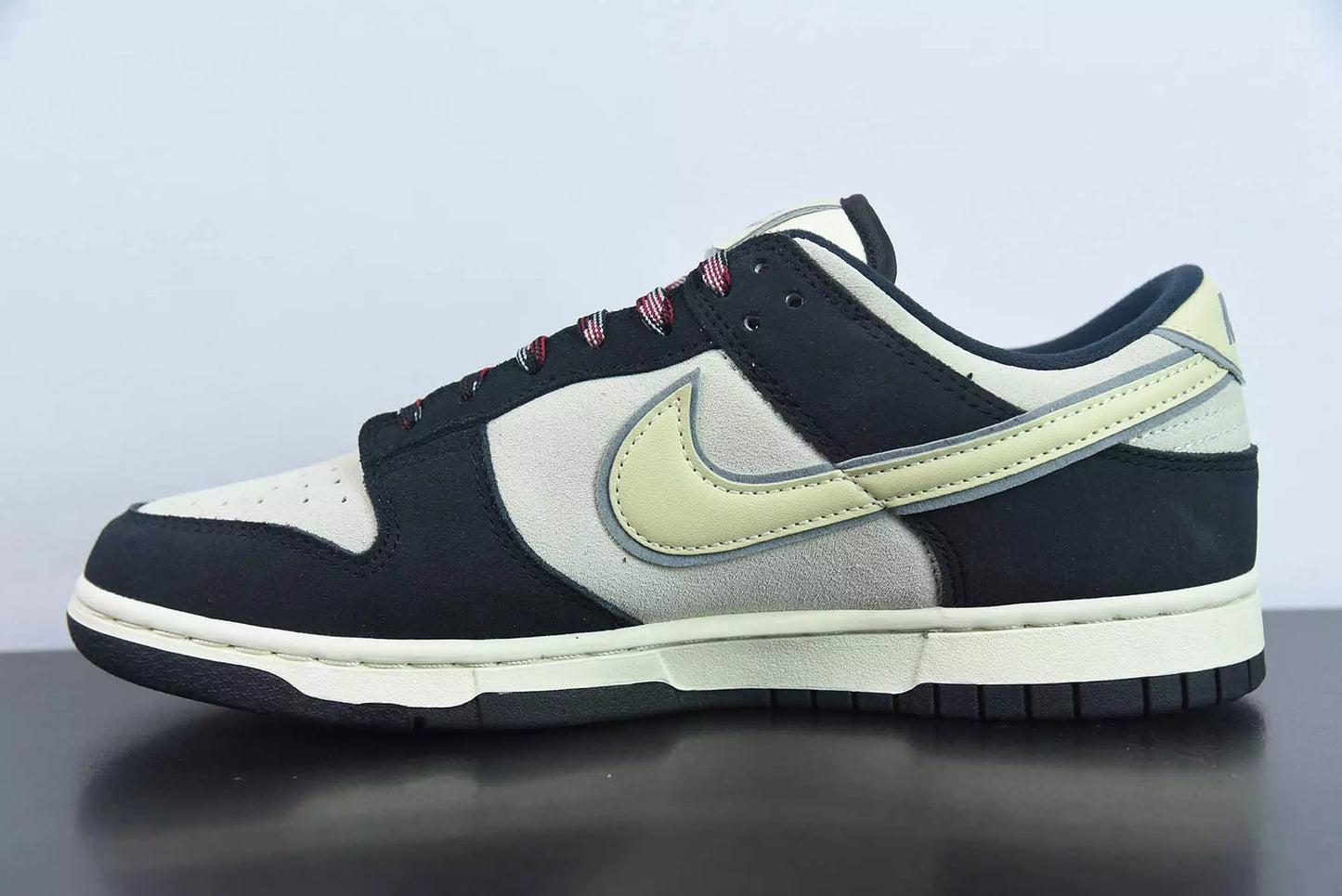 Nike Dunk Low LX Black Suede Team Gold