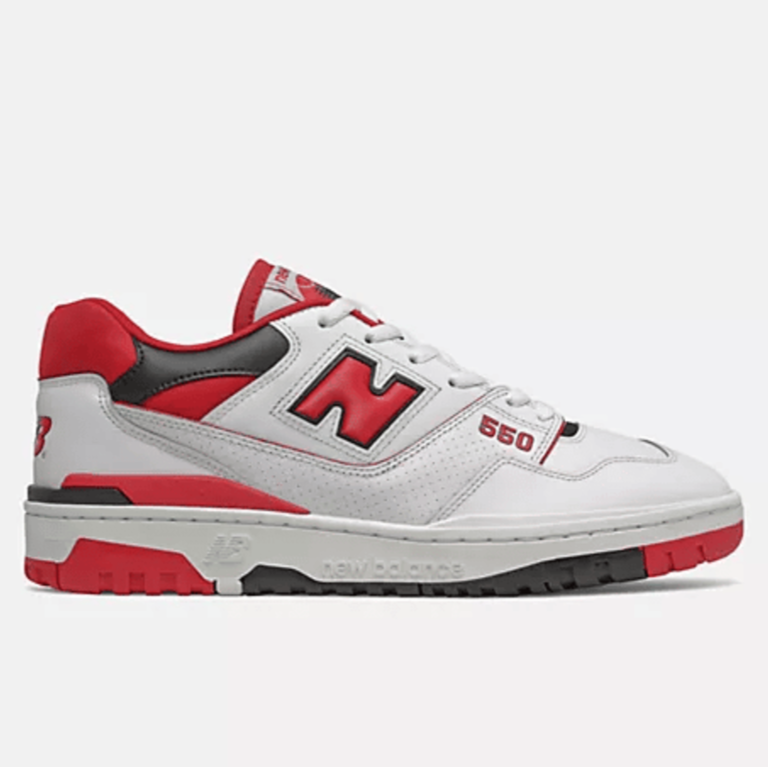 New Balance 550 White Team Red