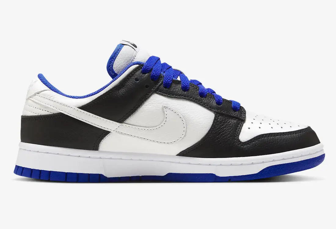 Tenis Azul Nike Dunk Low White Black Game Royal Visto Pela Lateral Externa