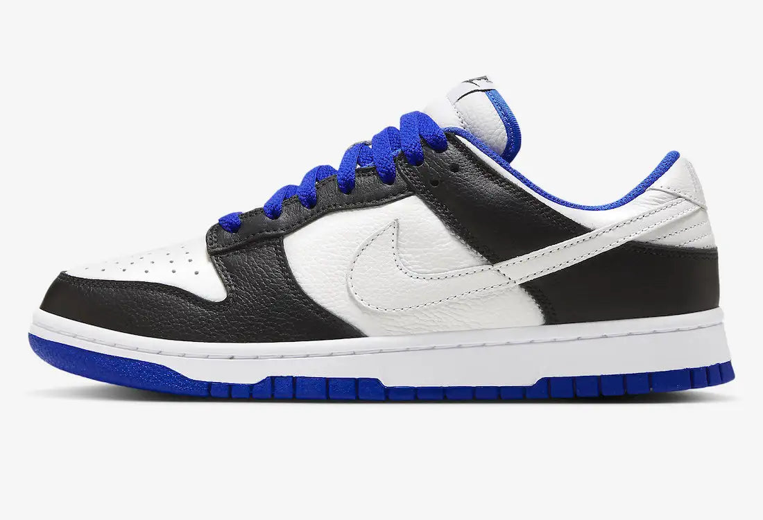 Tenis Azul Nike Dunk Low White Black Game Royal Visto Pela Lateral interna