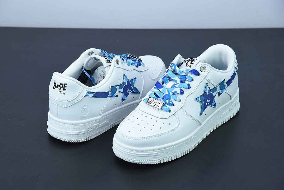 A Bathing Ape Bape Sta Low Camo Blue