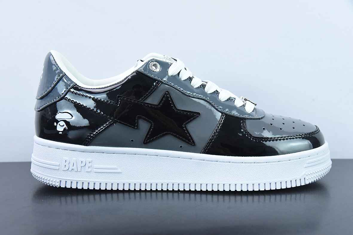 A Bathing Ape Bape Sta Low Black Grey