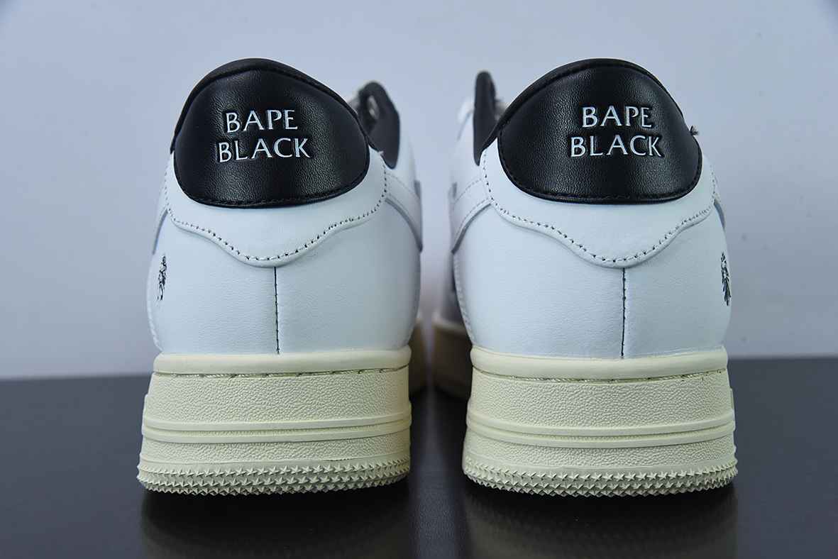 A Bathing Ape Bape Sta Low White Silver