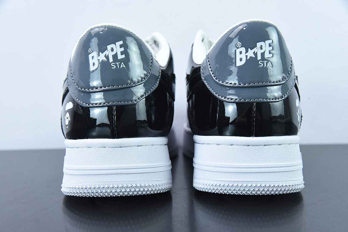 A Bathing Ape Bape Sta Low Black Grey