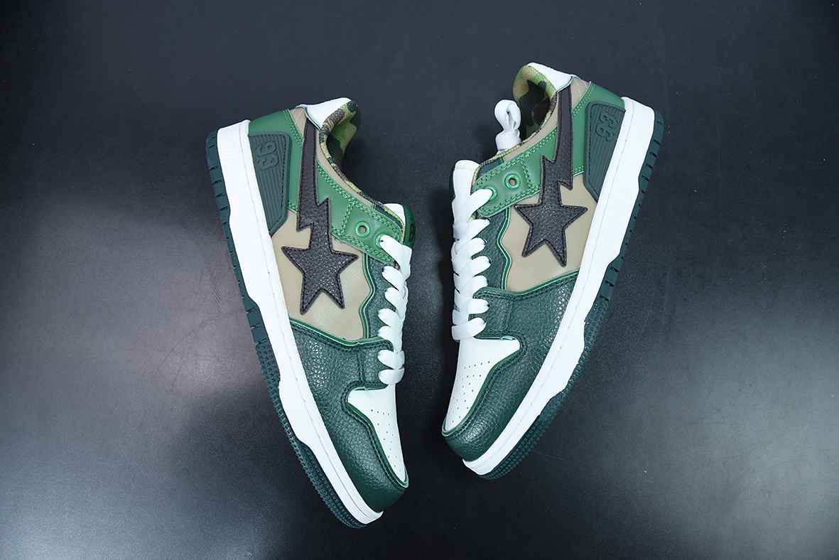 A Bathing Ape SK8 STA Green