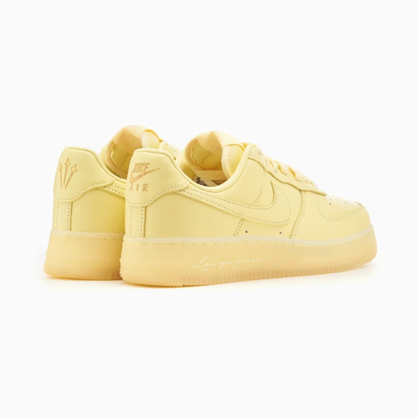 Tênis Amarelo Nike Air Force 1 Low x Drake Nocta Citron Tint Parte Traseira