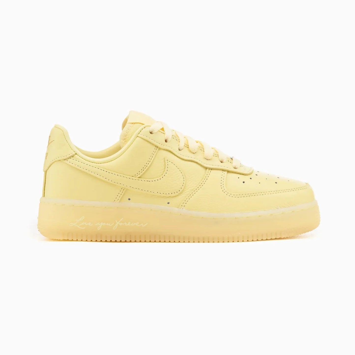 Tênis Amarelo Nike Air Force 1 Low x Drake Nocta Citron Tint Parte Lateral Direita