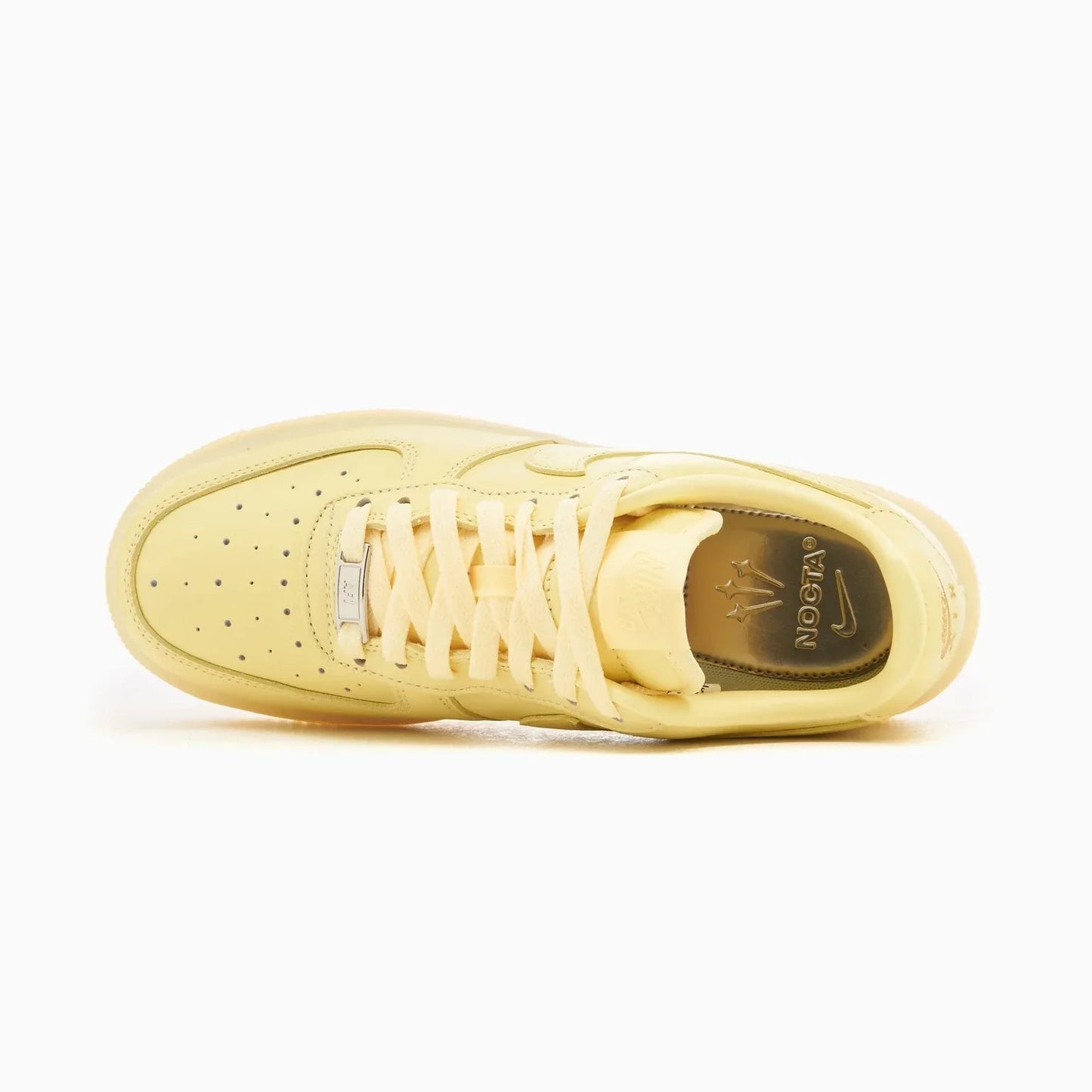 Tênis Amarelo Nike Air Force 1 Low x Drake Nocta Citron Tint Visto Por Cima
