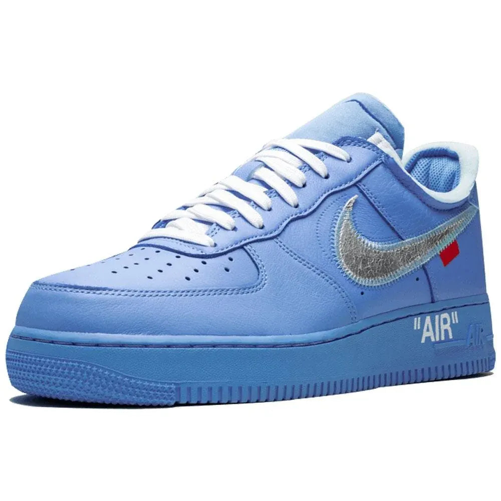 Tênis Azul Nike Air Force 1 Mca Blue Vista Frontal em Detalhes