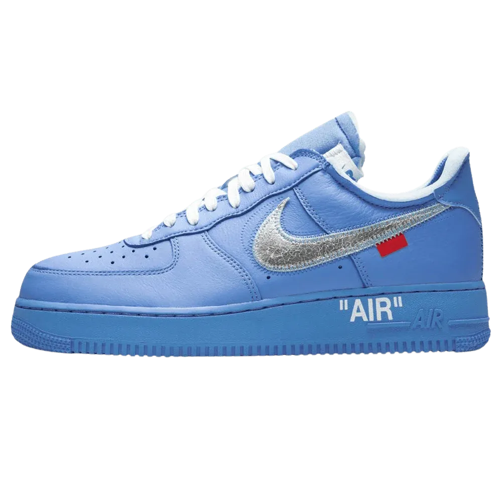 Tênis Azul Nike Air Force 1 Mca Blue Parte Lateral Esquerdo