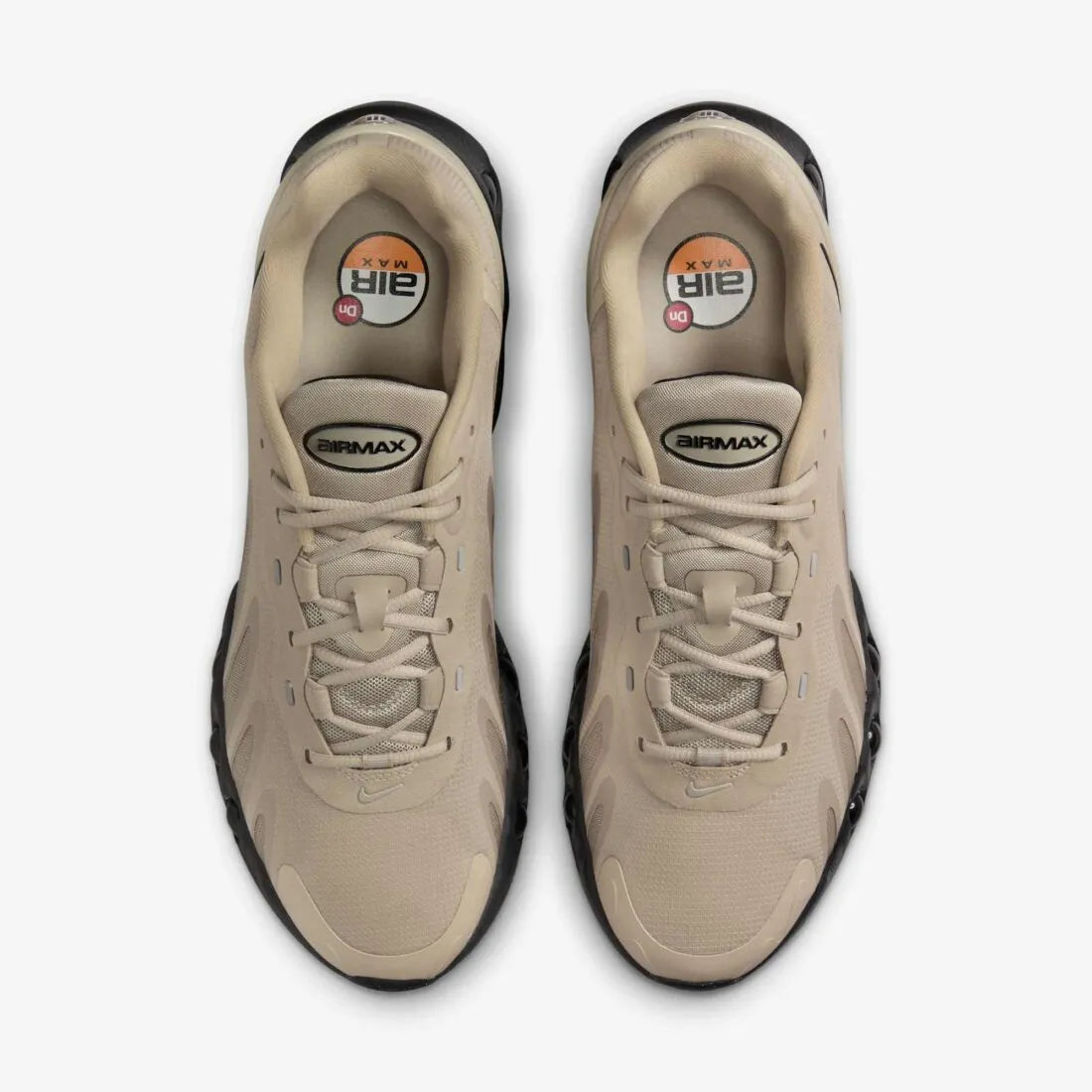 Tênis Bege Masculino Nike Air Max Dn8 Light British Tan Par Visto Por Cima