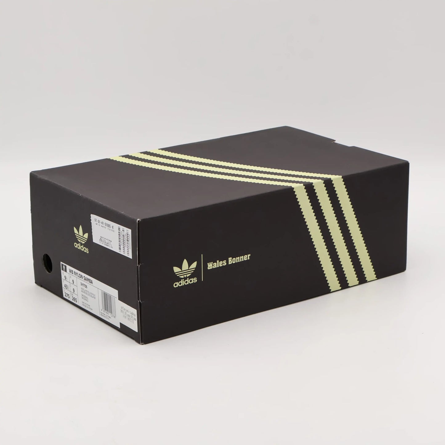 Adidas Samba x Wales Bonner Wonder Clay Royal Blue Caixa Preta da Wales Bonner