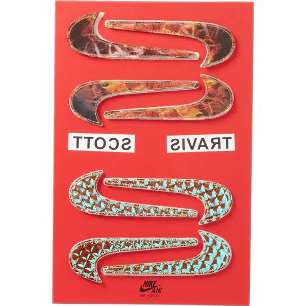 Tênis Branco Nike Air Force 1 Low Travis Scott Sail Swoosh Travis Scott