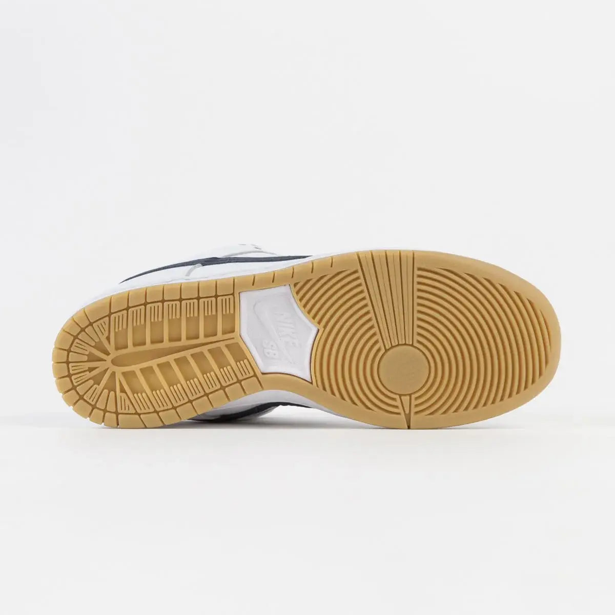 Tenis Nike Branco Dunk Low Sb Pro Orange Label White Navy Parte do Solado