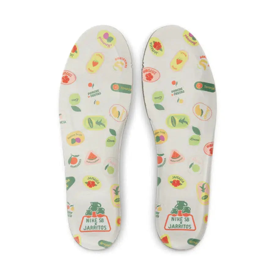 Tênis Verde Com Laranja Nike Dunk Low Jarritos Detalhes da Palmilha Personalizada