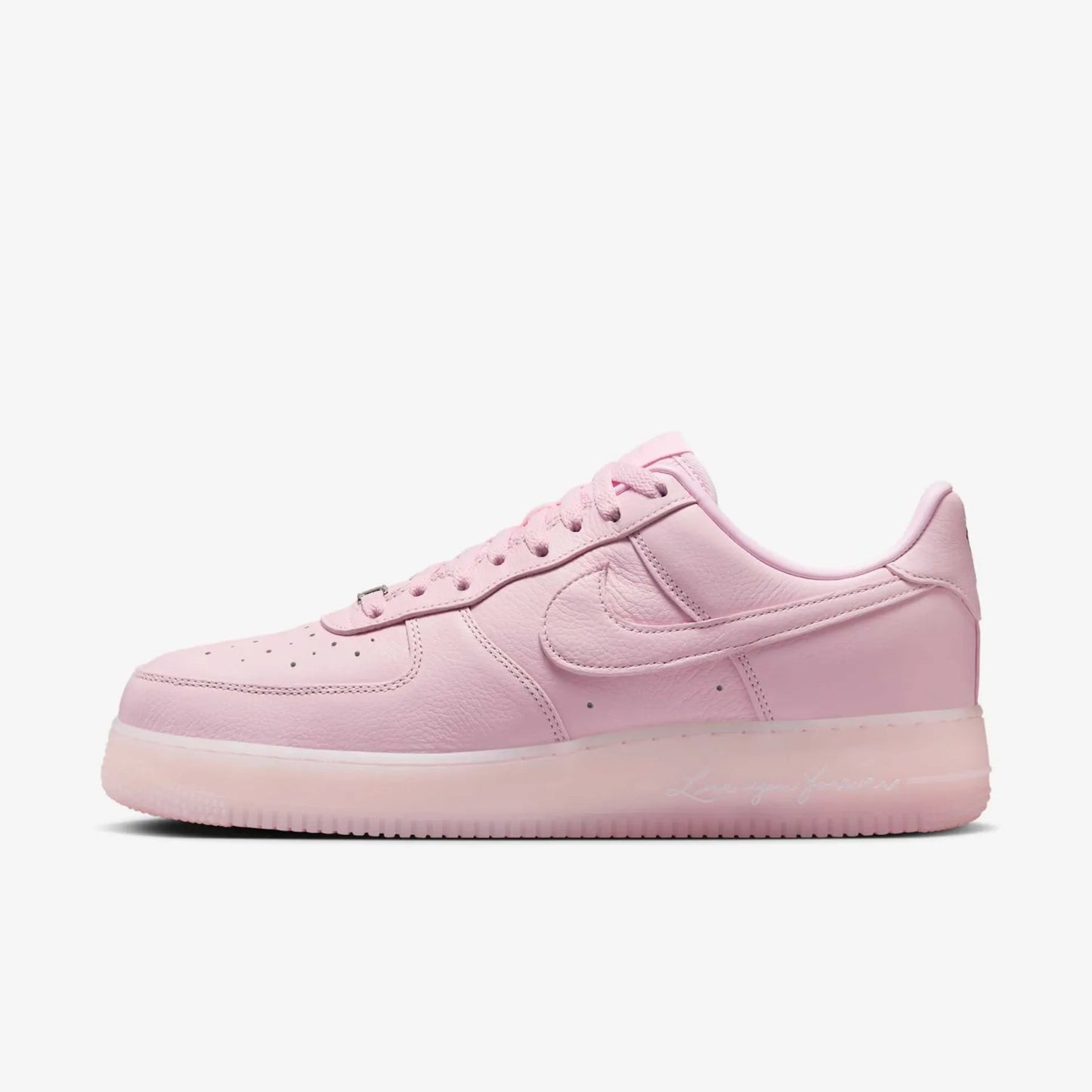 Tênis Nike Rosa Air Force 1 Low Drake Nocta Pink Foam Parte Lateral Esquerda