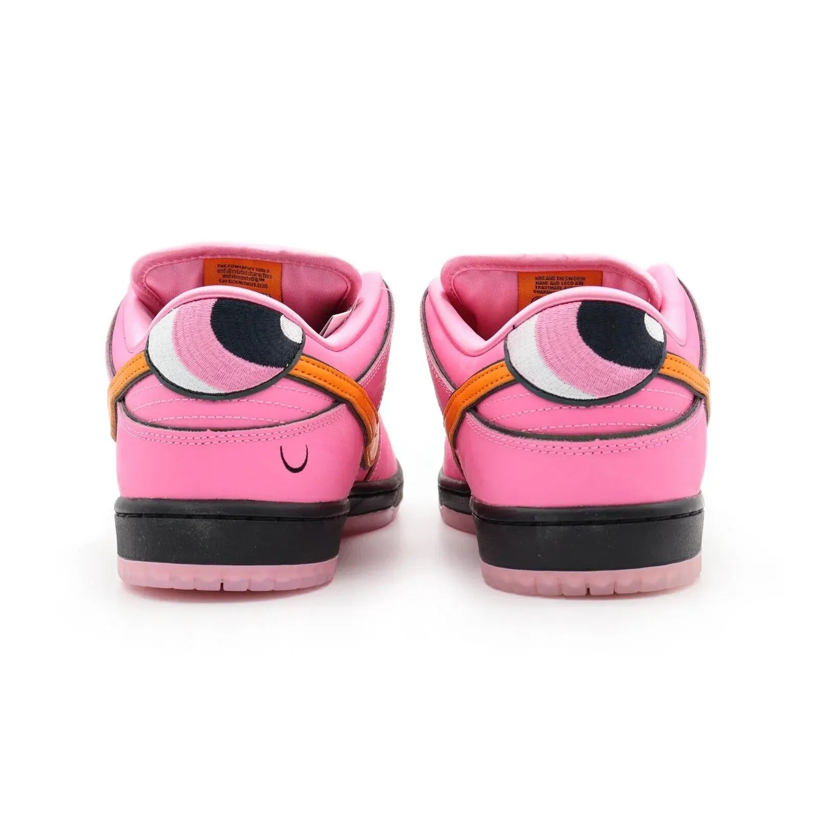 Tênis Nike Rosa Dunk Low Meninas SuperPoderosas Florzinha Detalhes da Parte Traseira