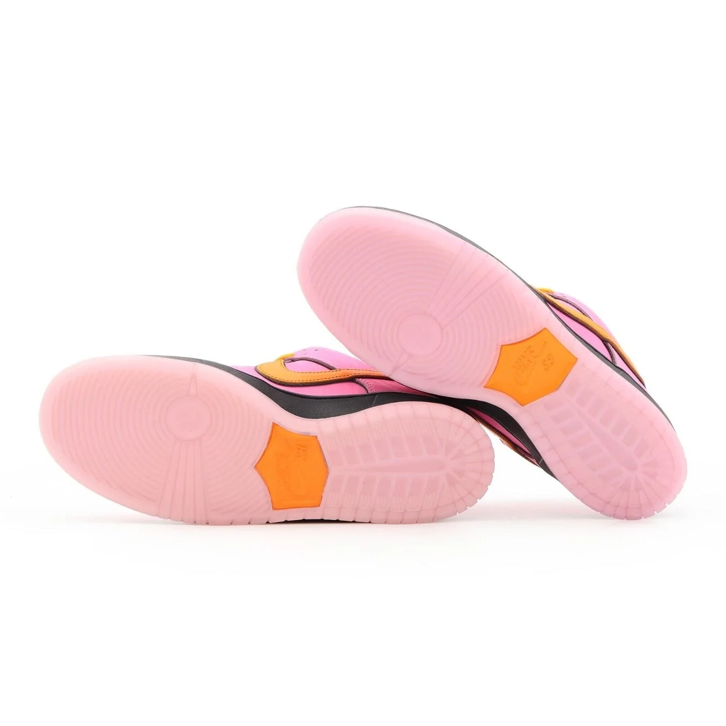 Tênis Nike Rosa Dunk Low Meninas SuperPoderosas Florzinha Parte do Solado Rosa