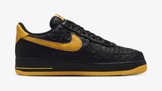 Tênis Preto com Amarelo Nike Air Force 1 Low Lakers Away Capa do Produto