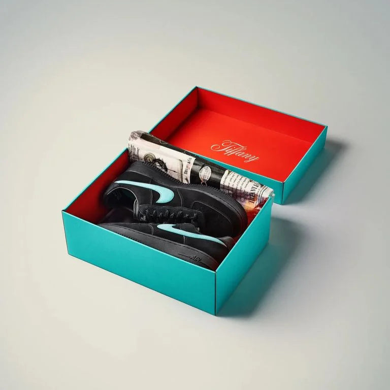 Nike Air Force 1 Low Tiffany Caixa Azul Clara Do Produto