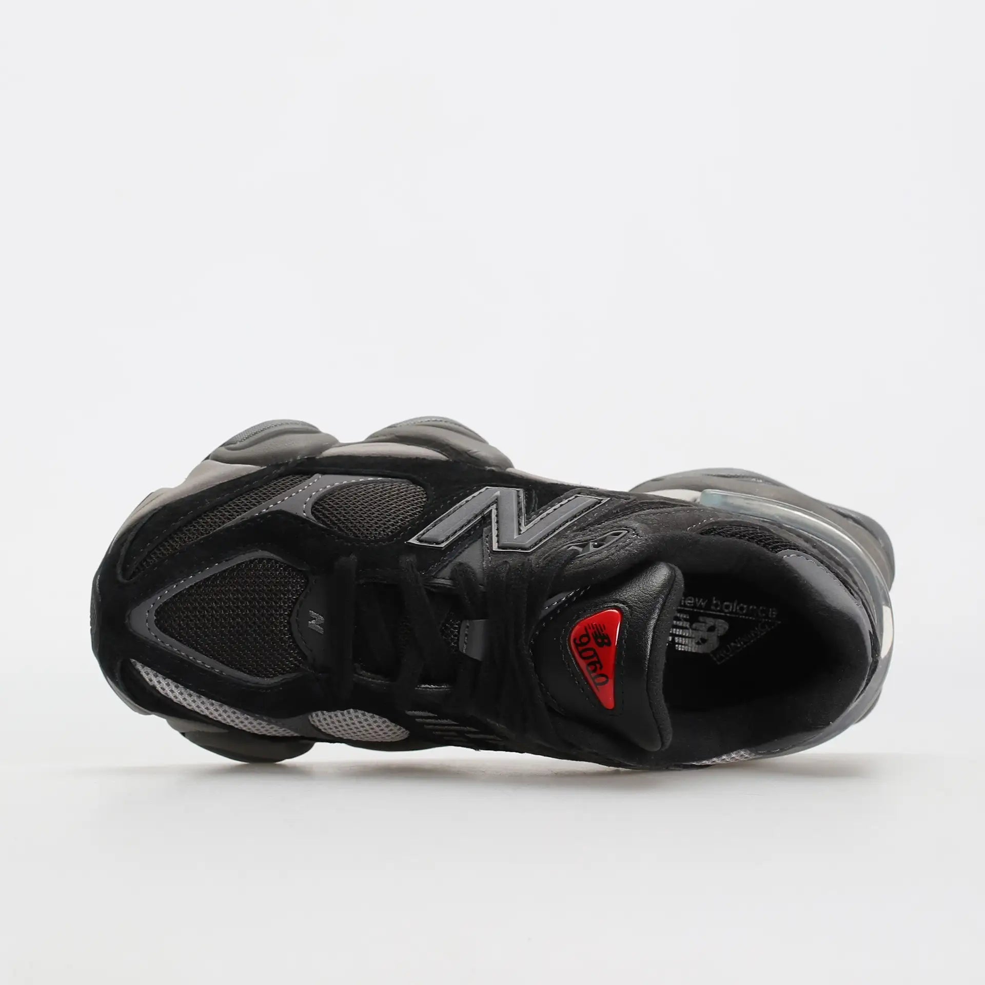 Tênis Preto New Balance 9060 Black Castlerock Visto Por Cima